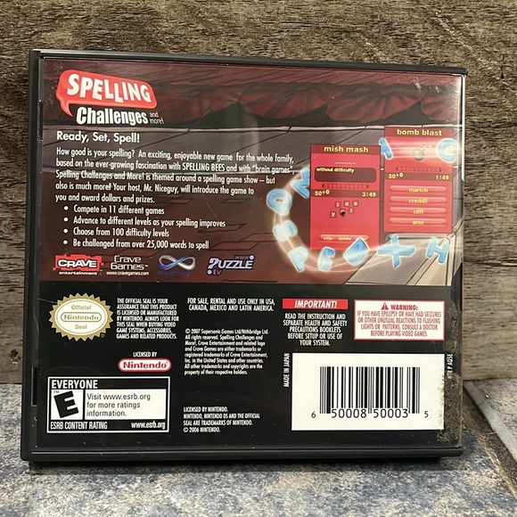 5 for $40- Nintendo DS Spelling Challenges Game - Picture 4 of 4